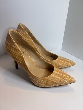 Sam Edelman Yellow Tweed Pointed-Toe Pumps